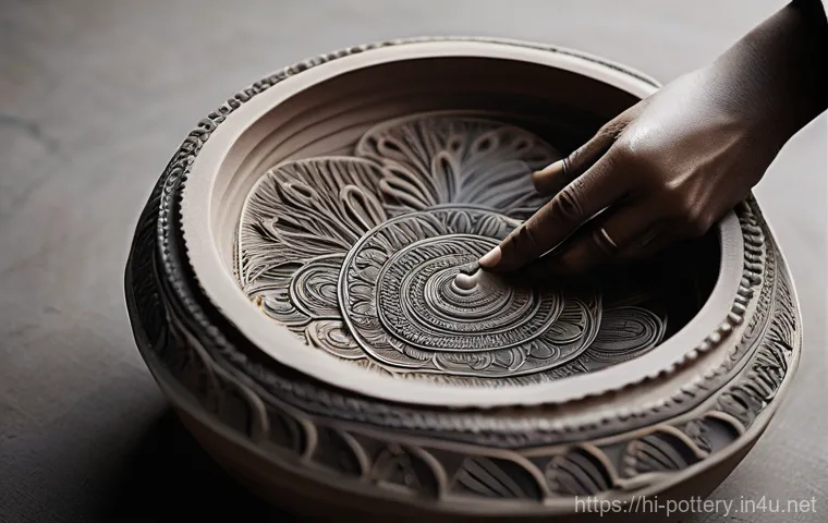 도자기 표면 장식 기법 - **Prompt for Painting (रंगाई):**
    "A skilled female artist, dressed in a modest Indian kurti with...